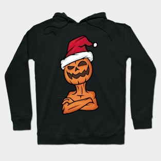 Spooky Pumpkin in Christmas (or Halloween) Hoodie